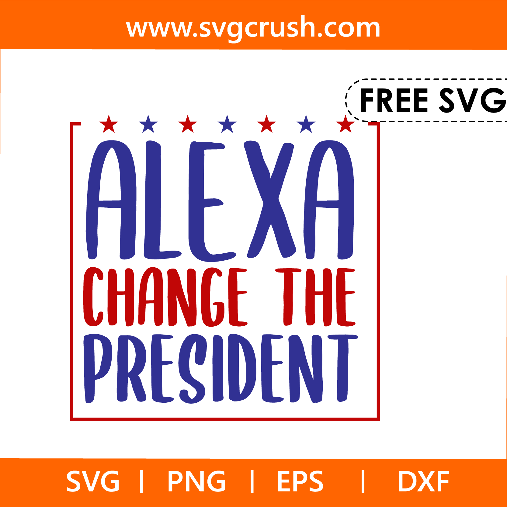 free alexa-change-the-president-006 svg