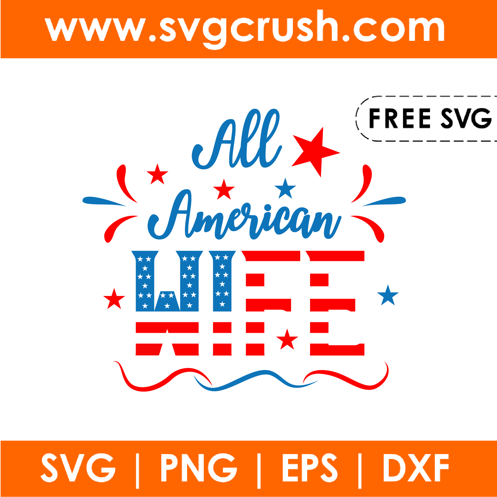 free all-american-wife-001 svg