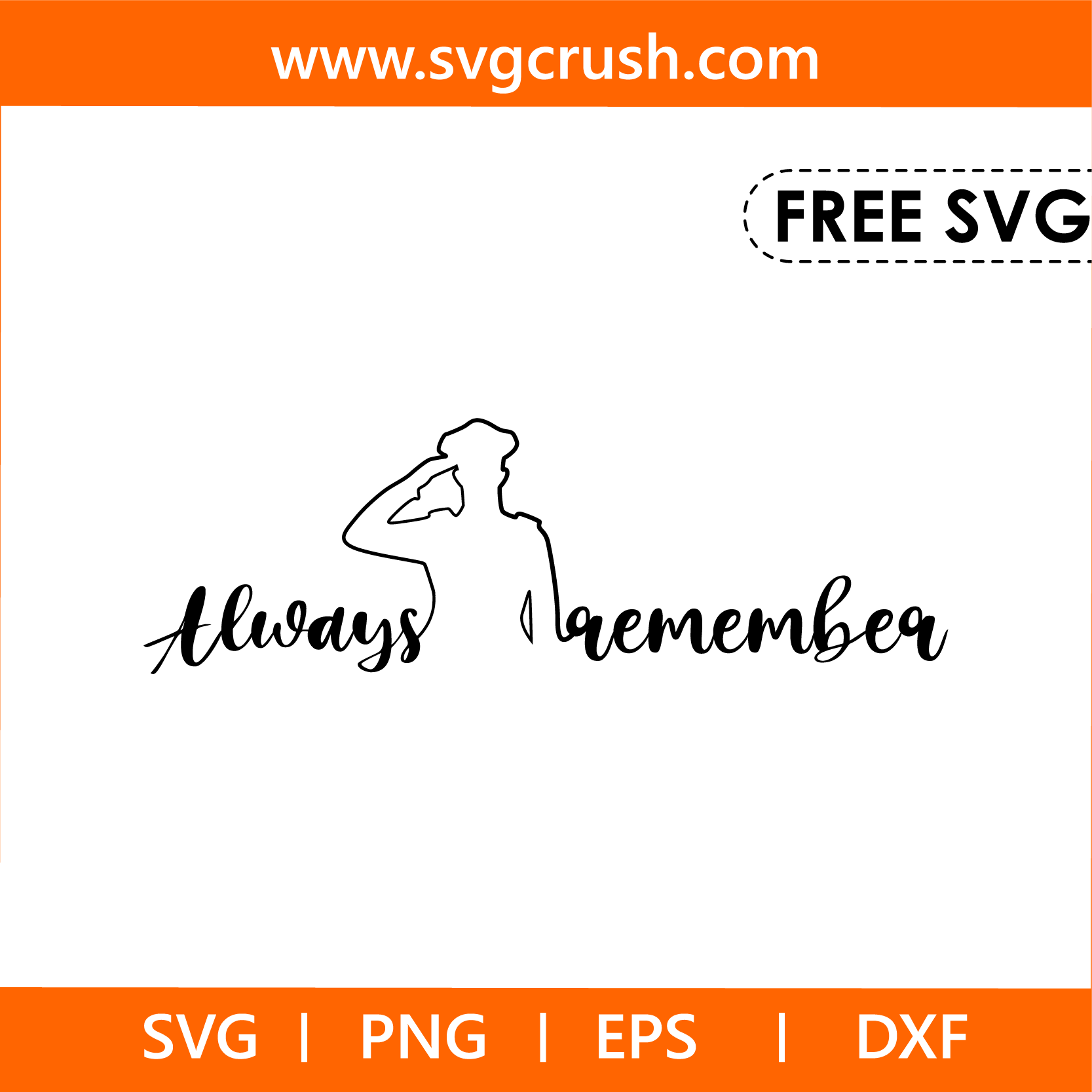 free always-remember-005 svg