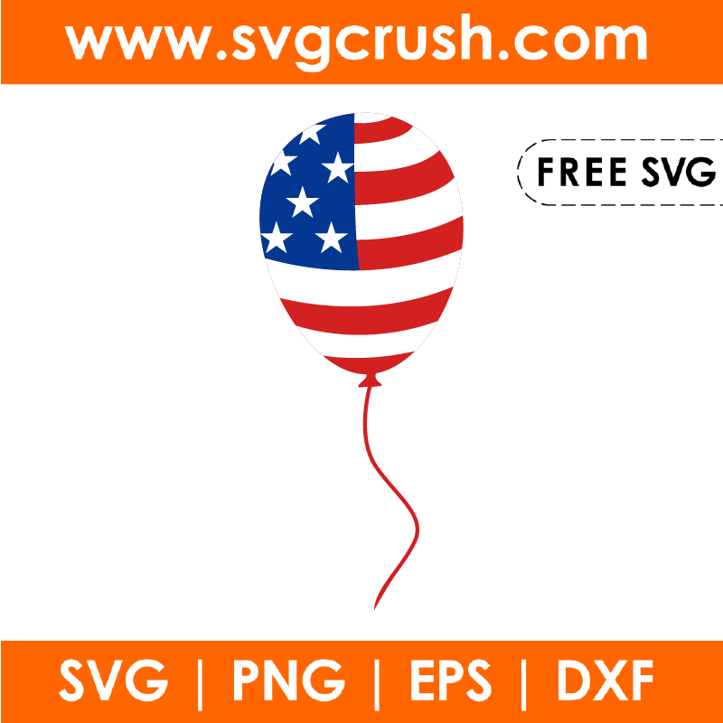 free american-balloon-003 svg