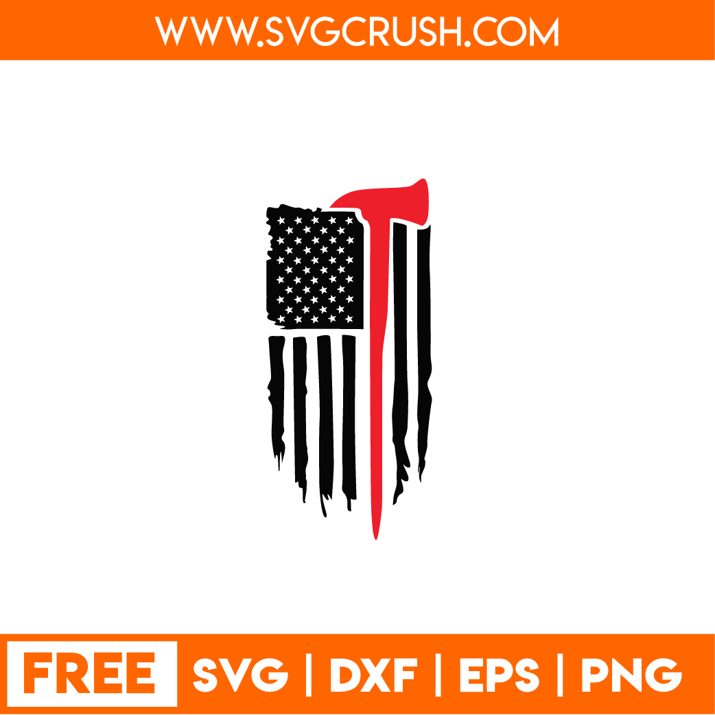 free american-flag-axe-001 svg