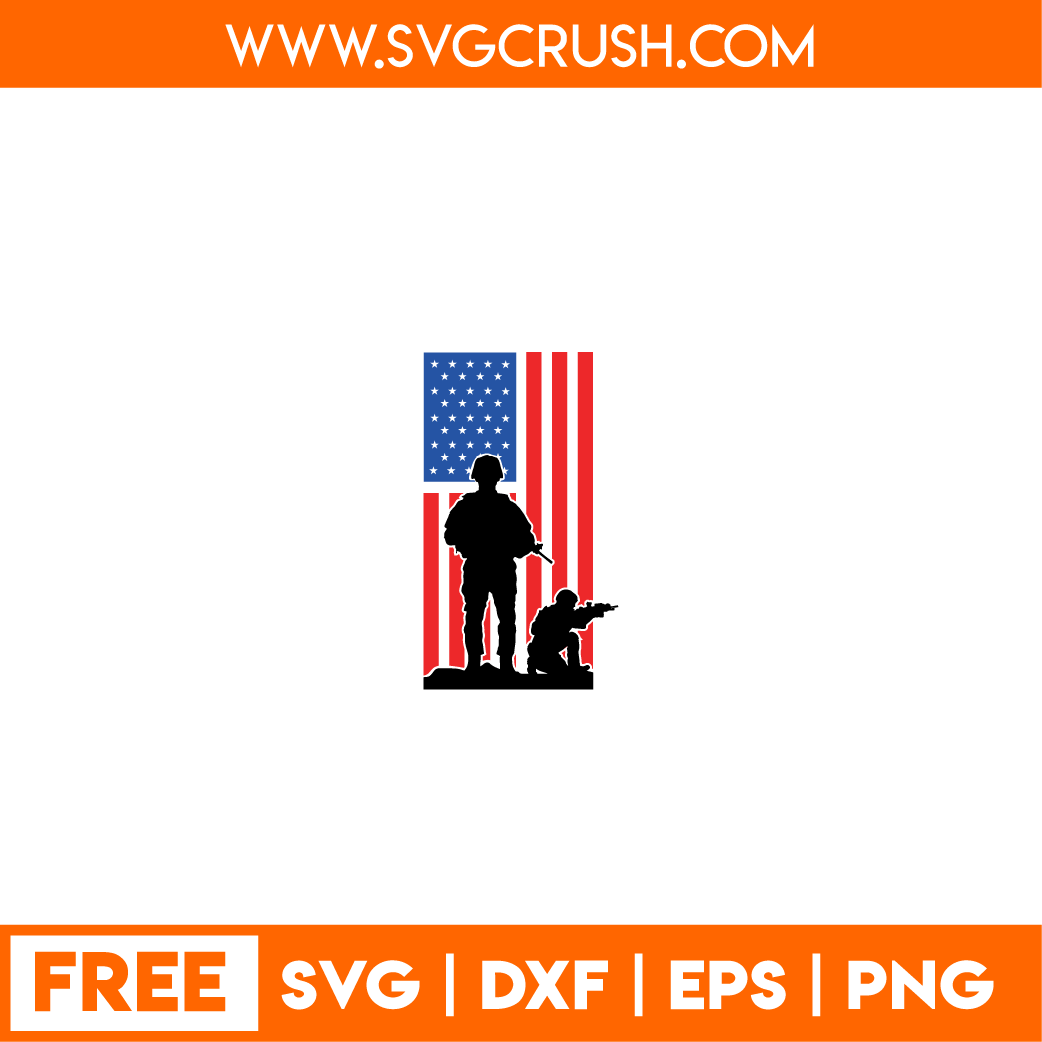free american-soldier-001 svg
