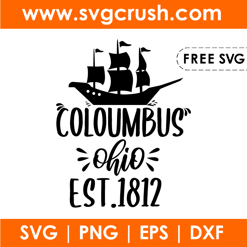 free coloumbus-ohio-est-1812 svg