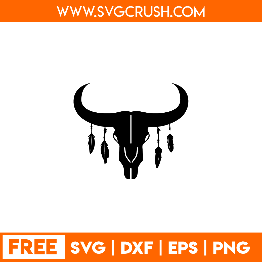 free cow-skull-001 svg