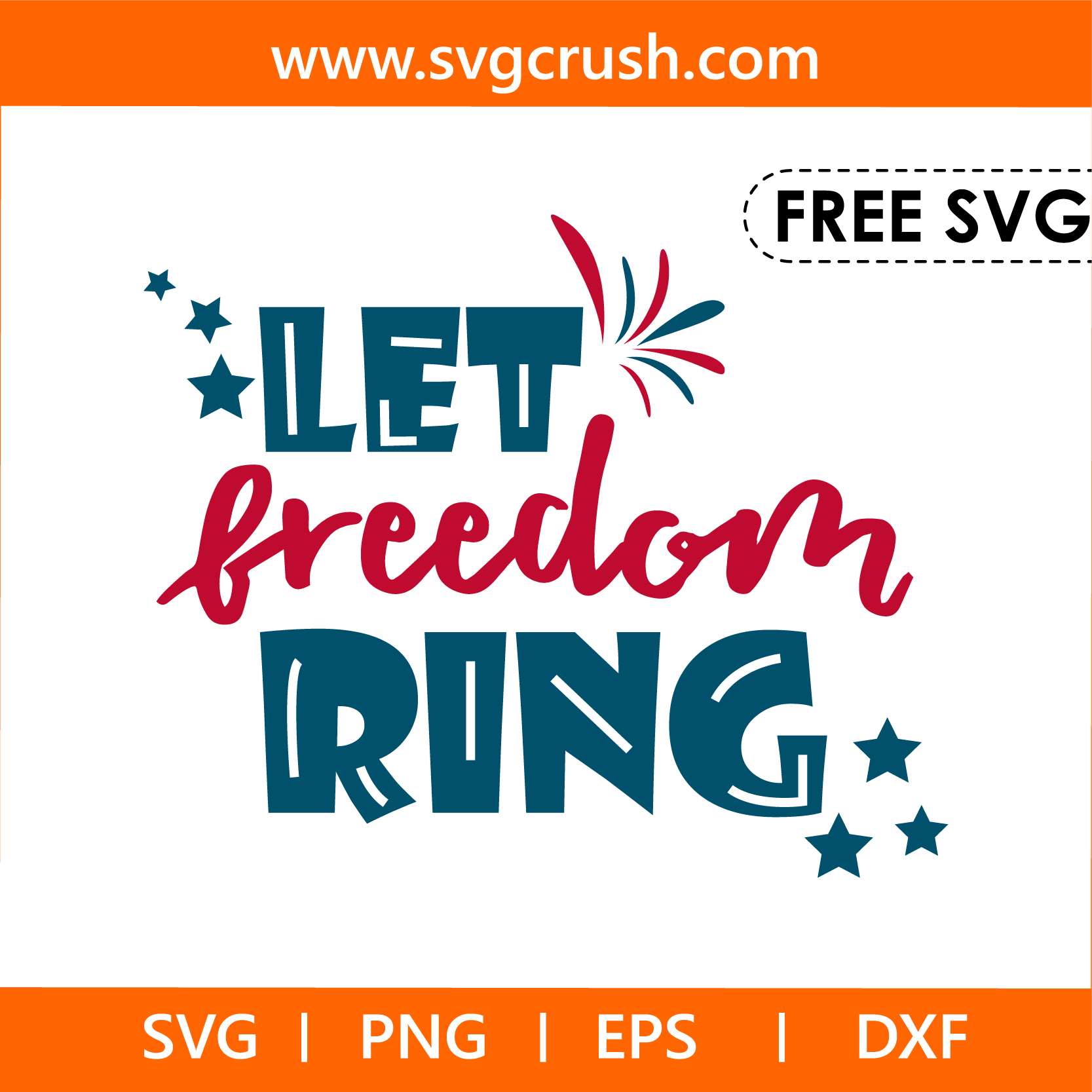 free let-freedom-ring-005 svg