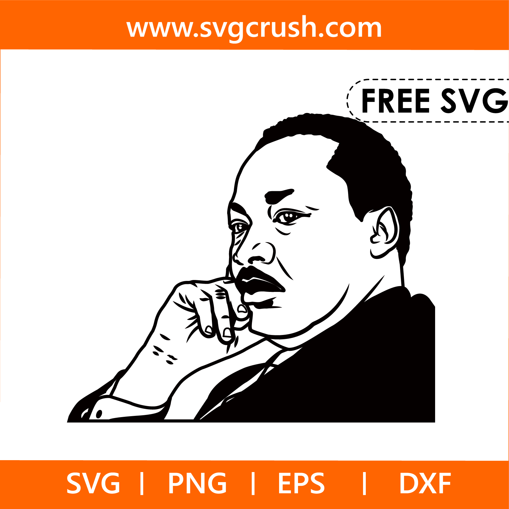 free martin-luther-king-009 svg