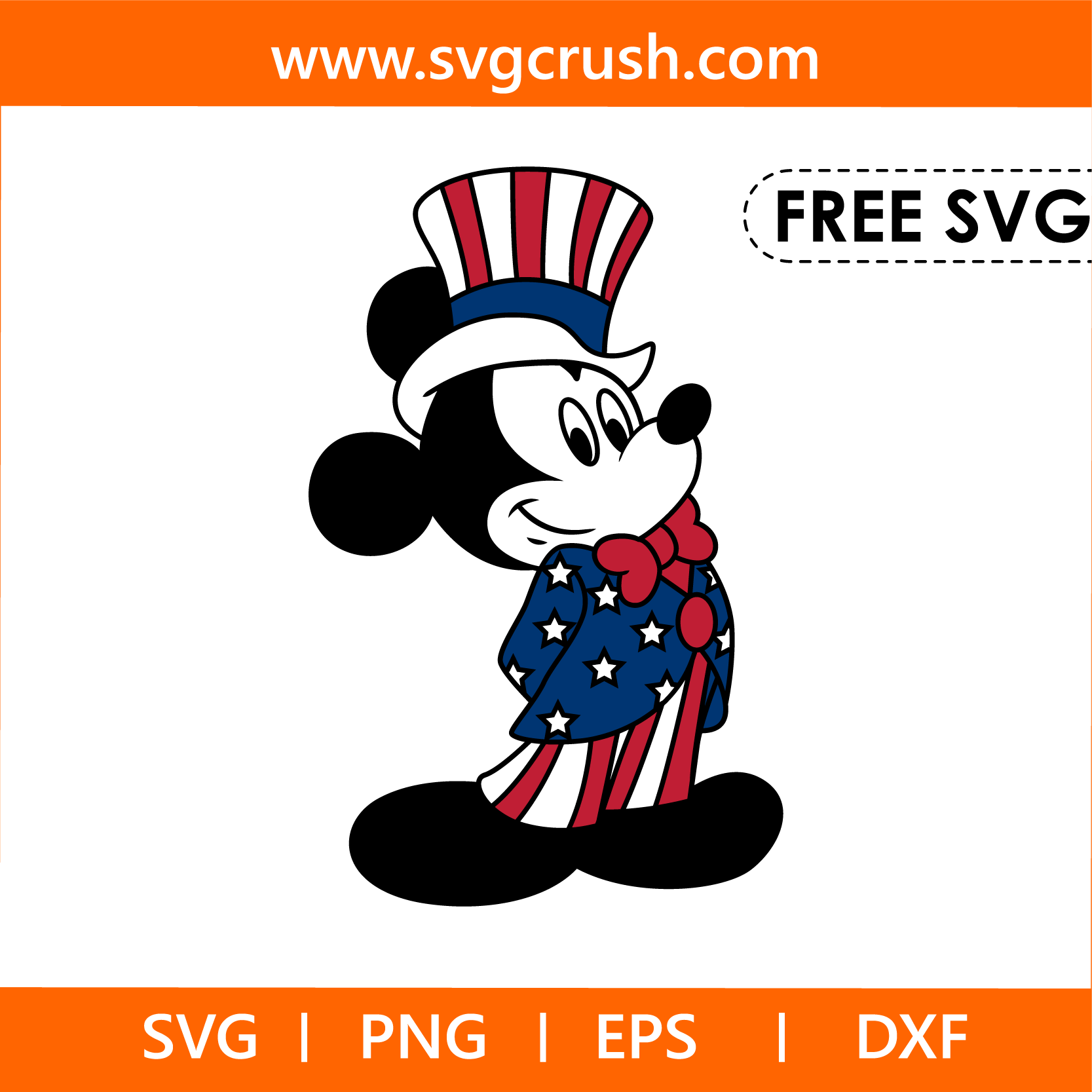 free mickey-mouse-president-007 svg