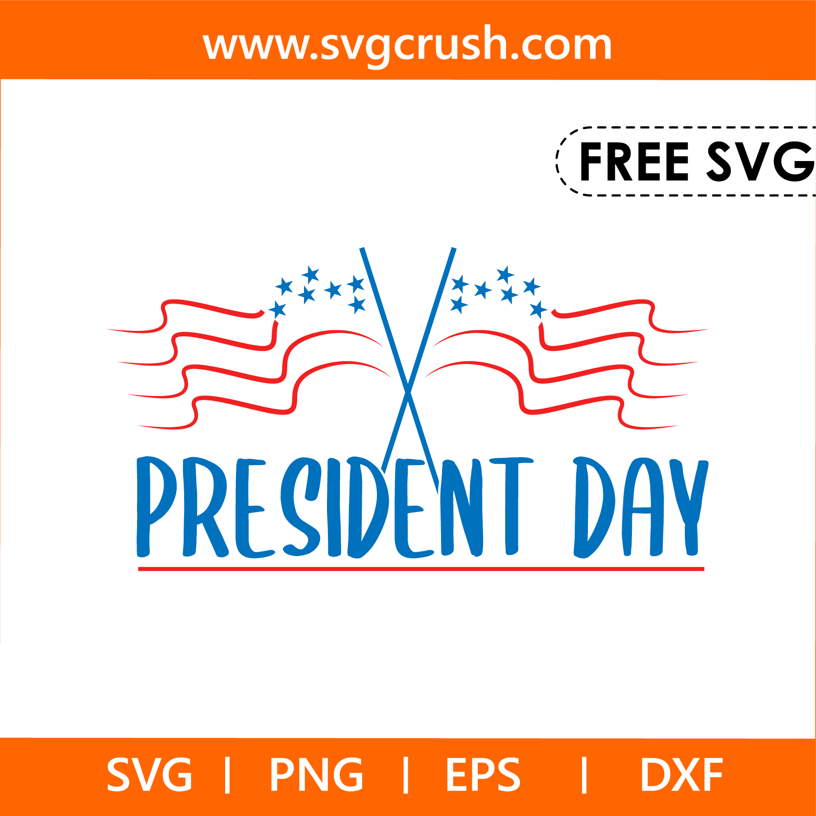 free president-day-009 svg