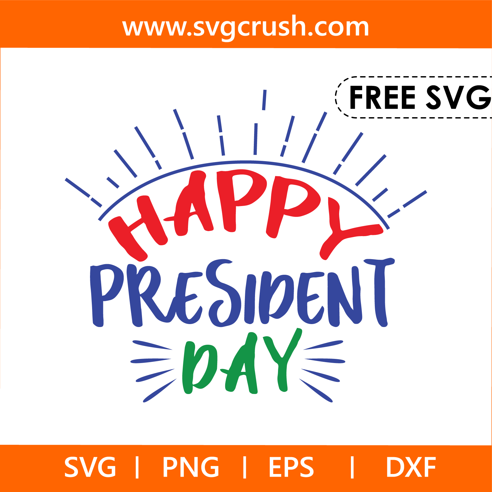 free president-day-010 svg