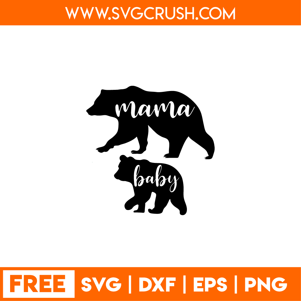 free bear-family-001 svg