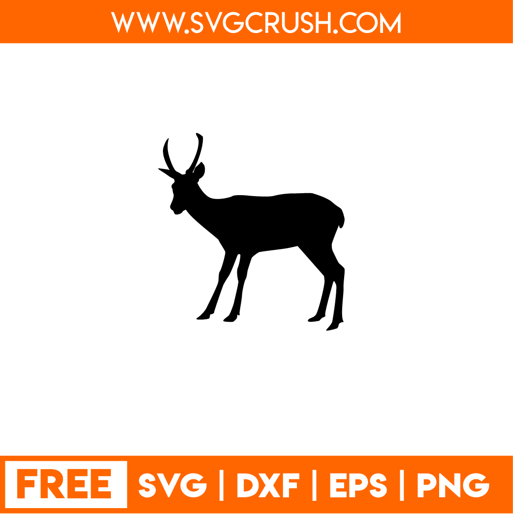 free deer-animal-002 svg