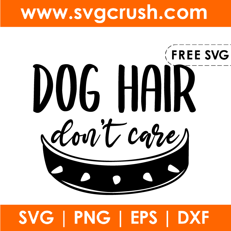 free dog-hair-dont-care-001 svg