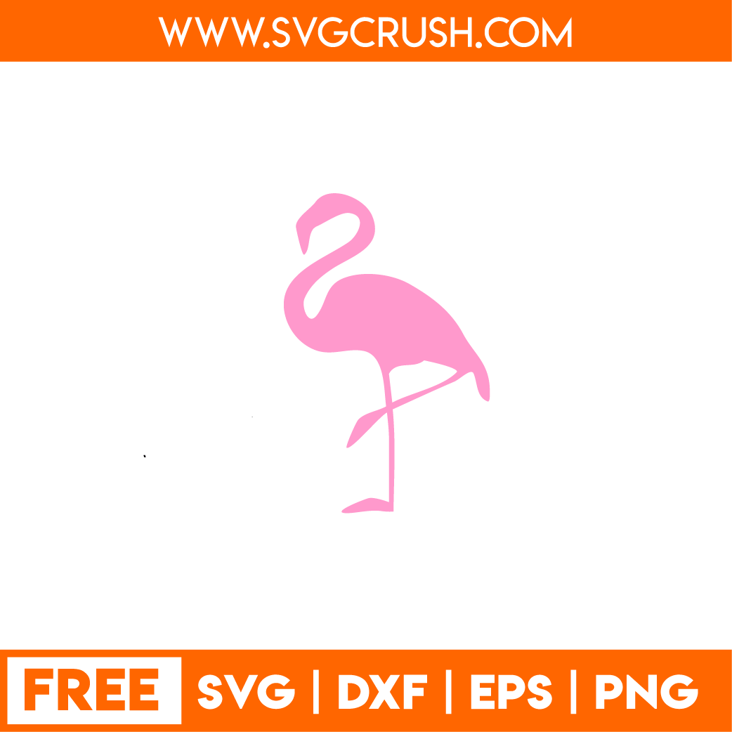 free flamingo-001 svg