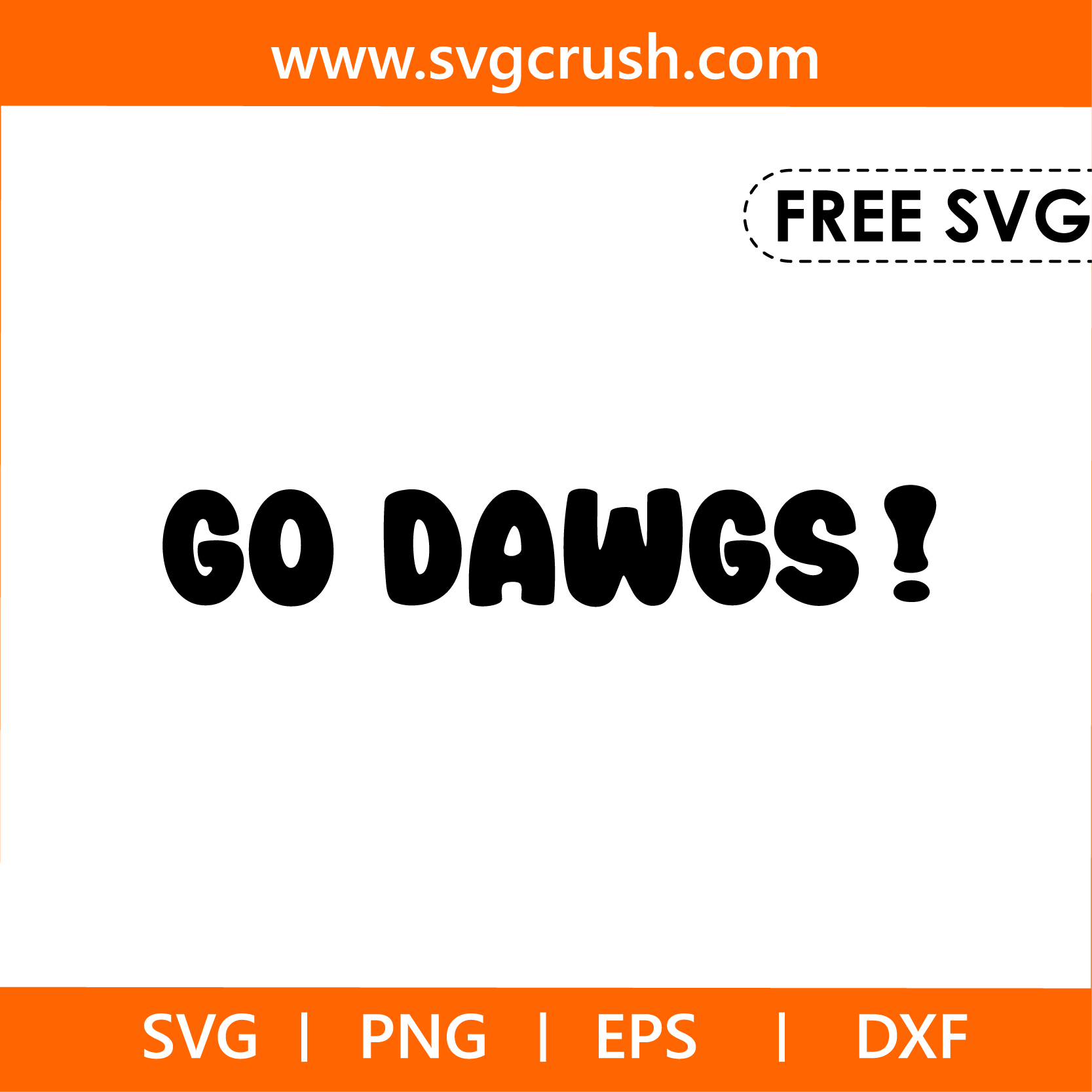 free go-dawgs-003 svg