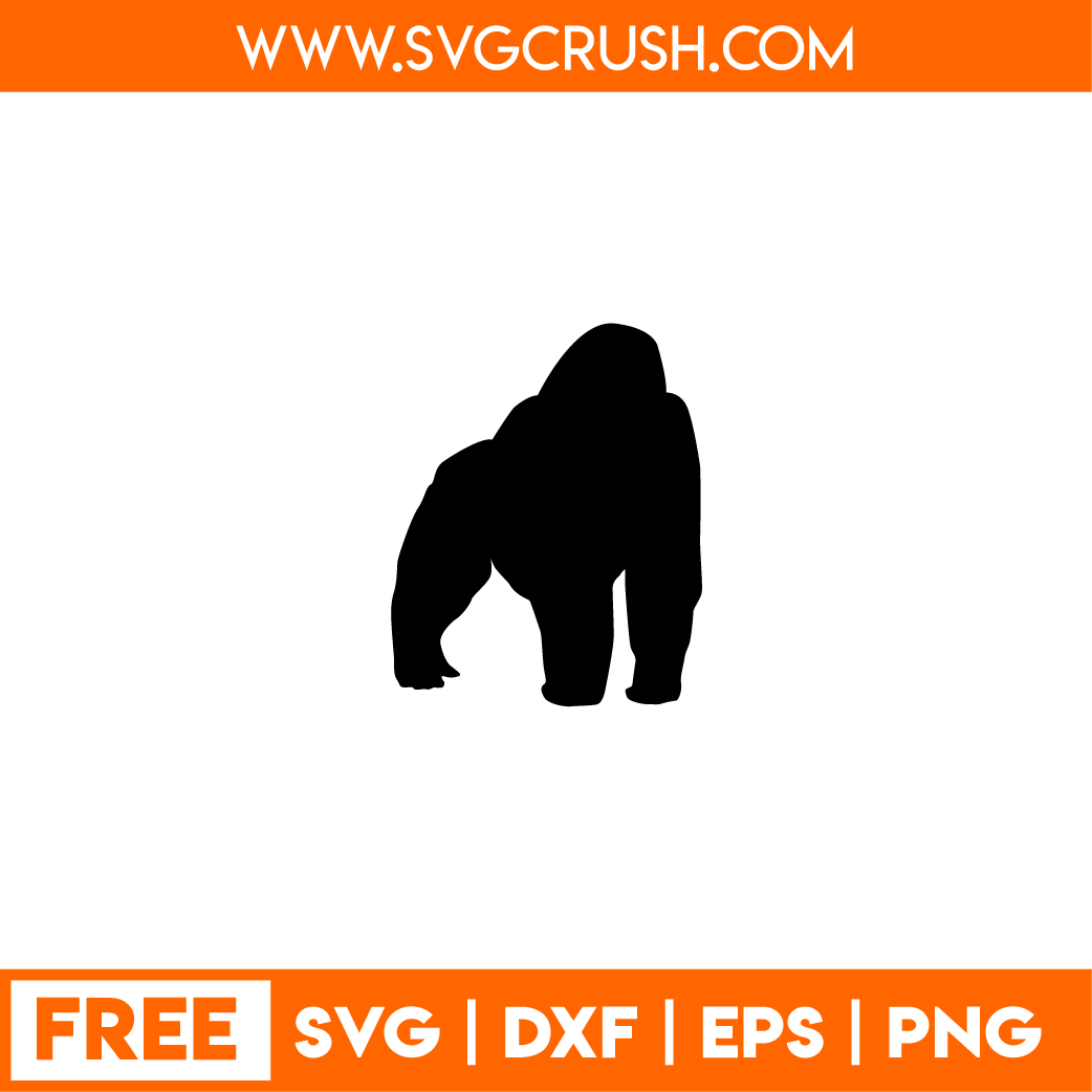 free gorilla-001 svg