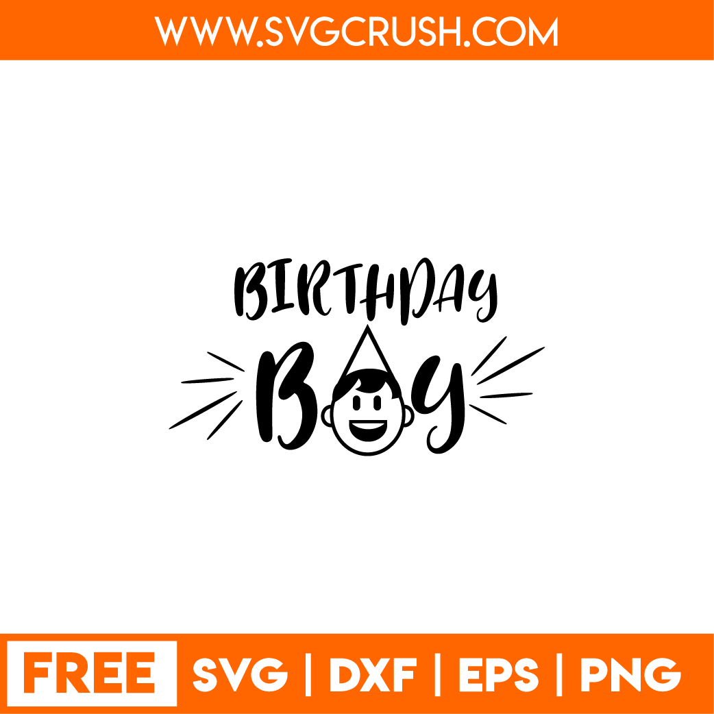 free birthday-boy-001 svg