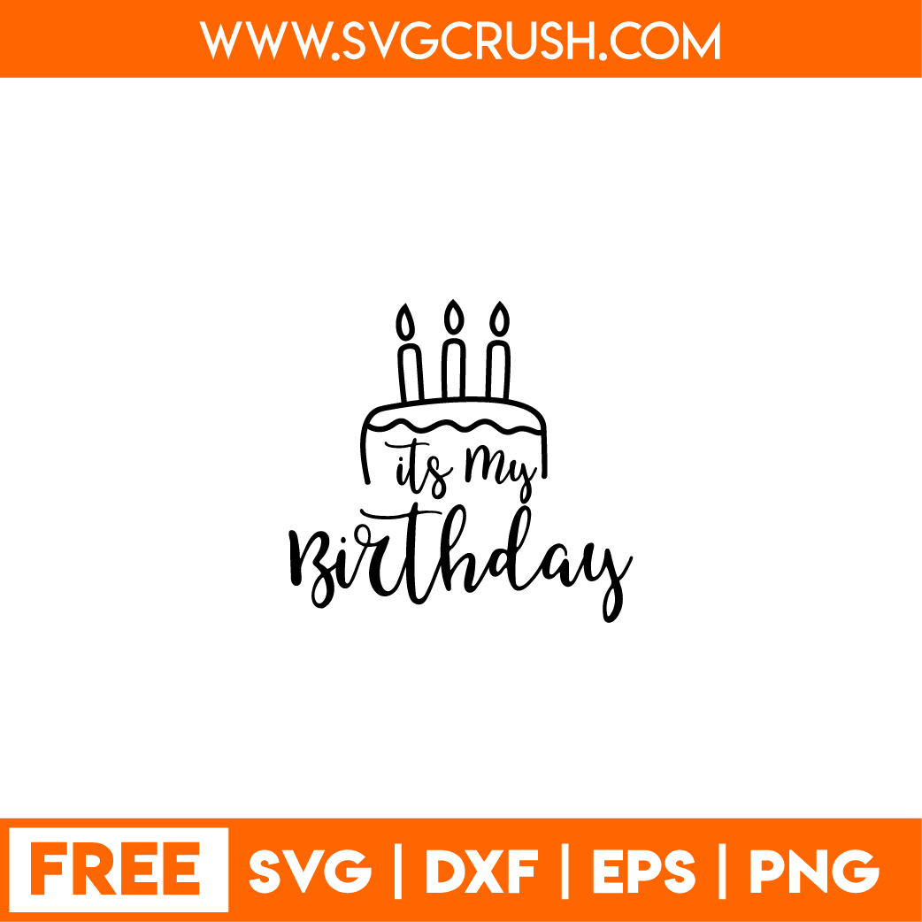 free its-my-birthday-001 svg