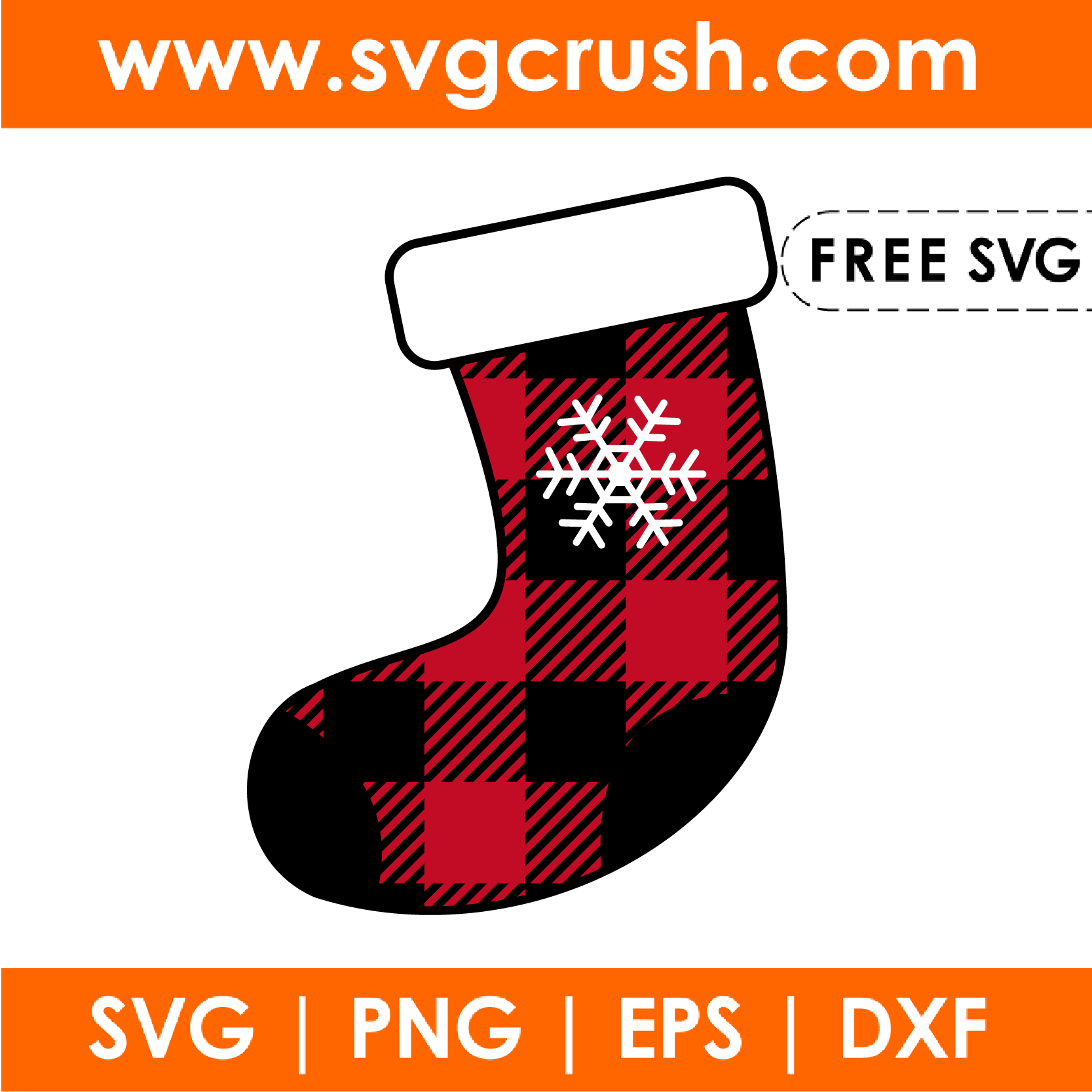 free buffulo-pladi-christmas-socks-001 svg