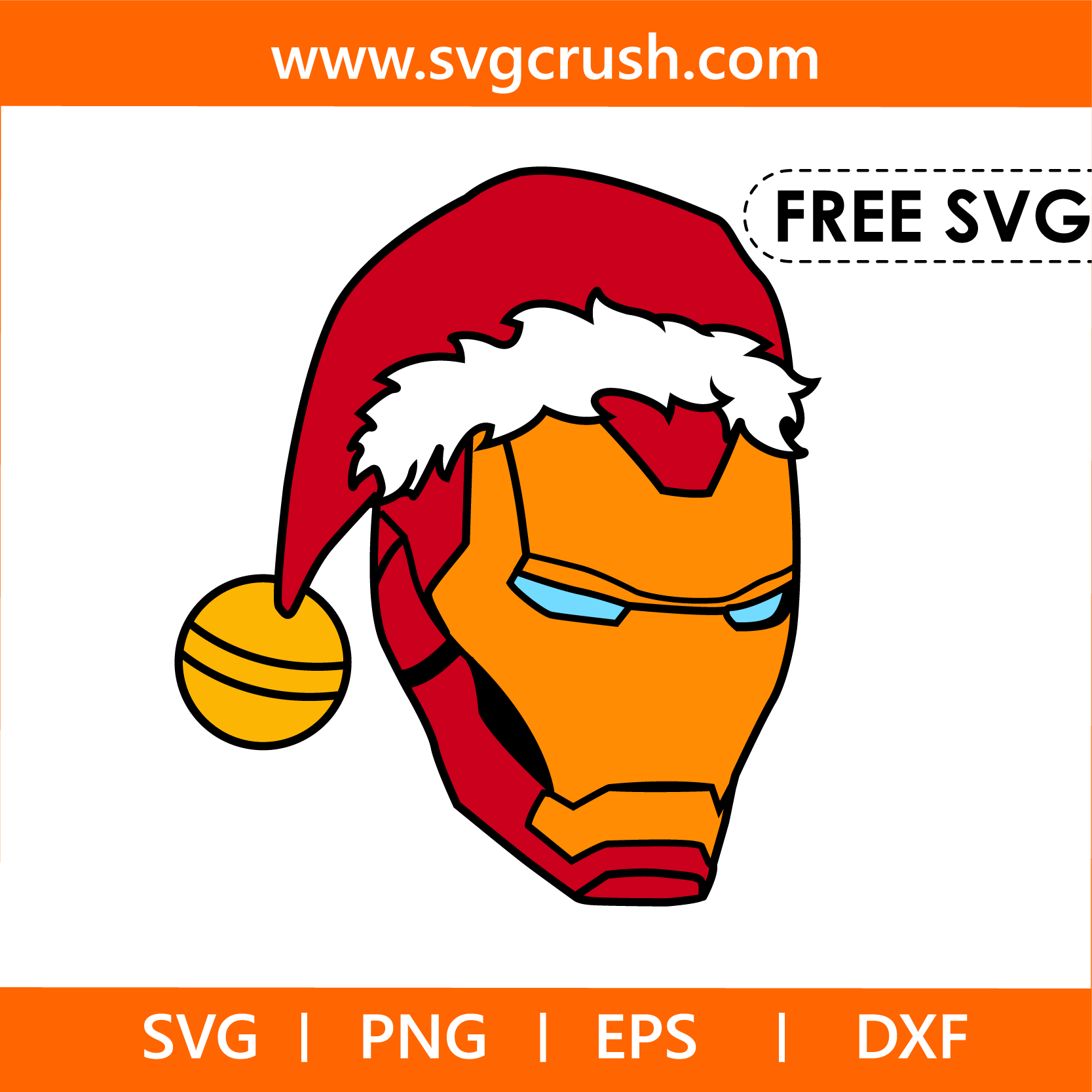 free christmas-iron-man-004 svg
