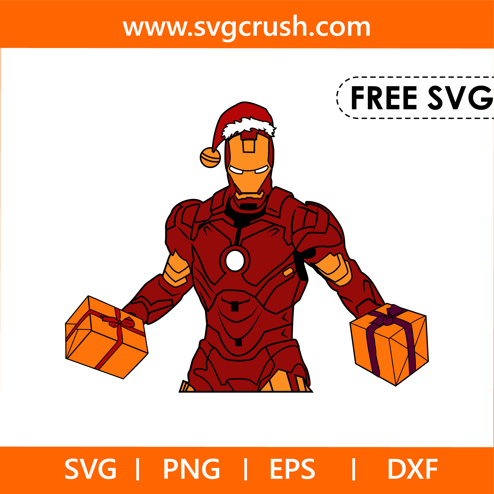 free christmas-iron-man-005 svg