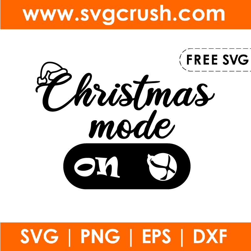 free christmas-mode-on-002 svg