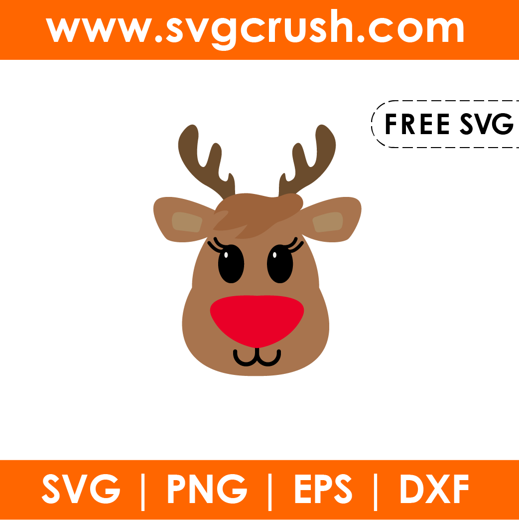 free christmas-reindeer-002 svg
