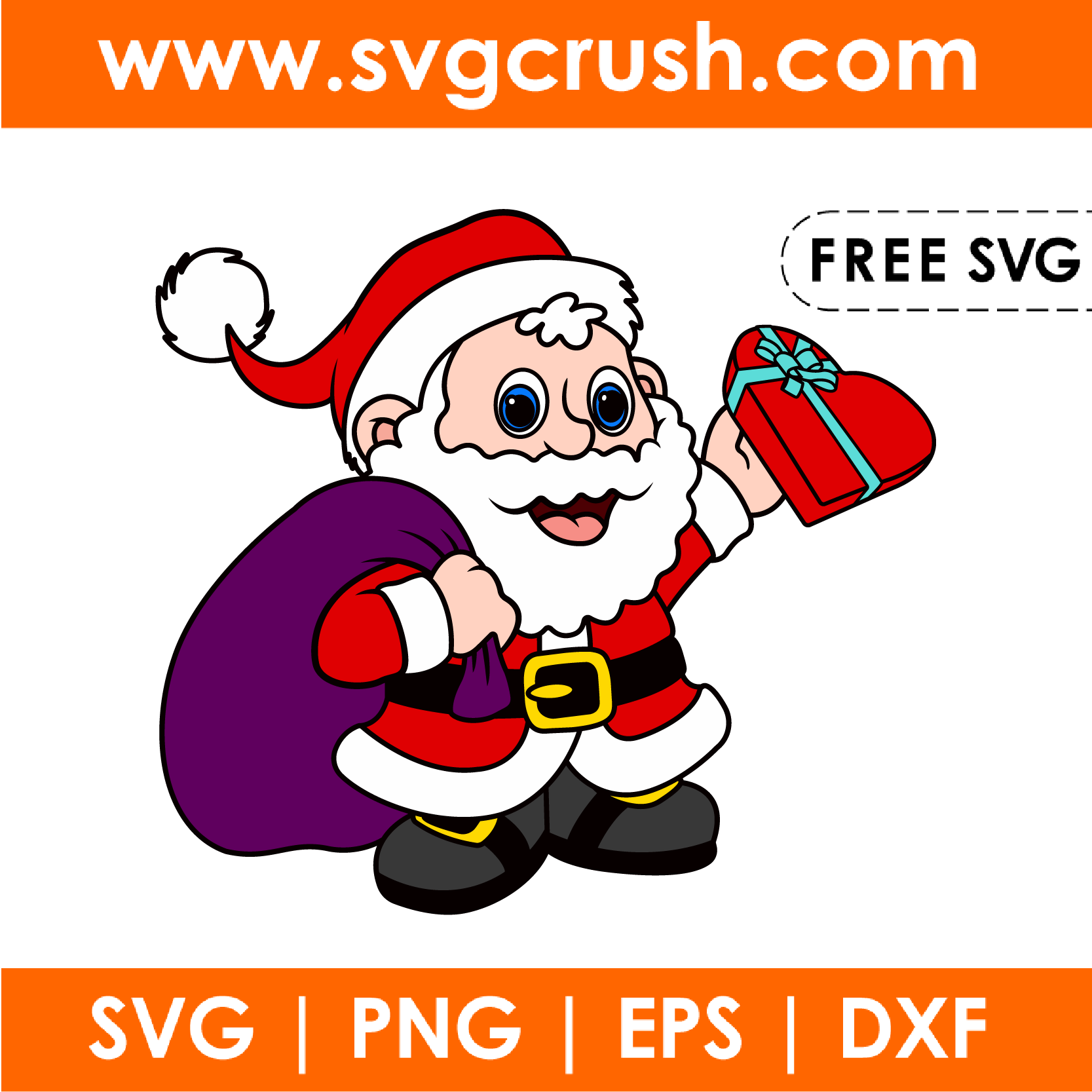 free christmas-santa-006 svg