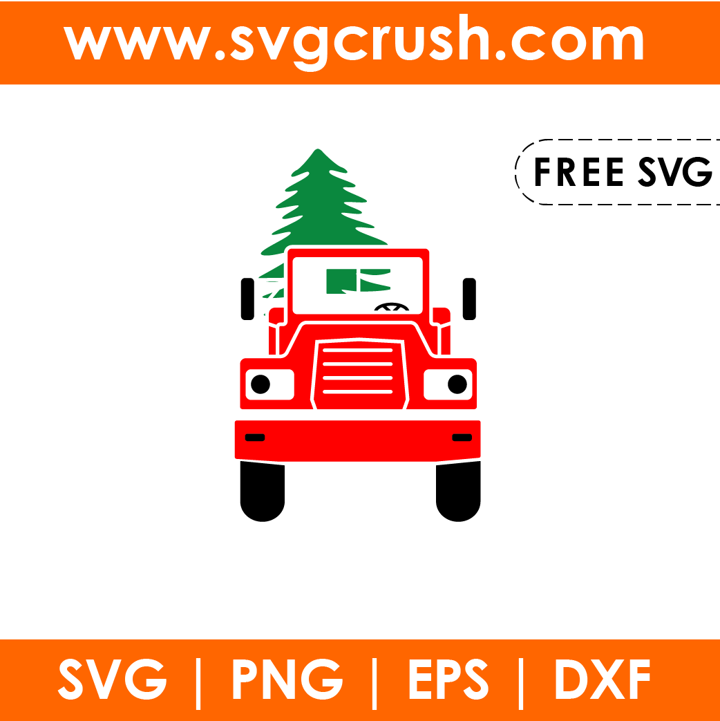 free christmas-truck-002 svg
