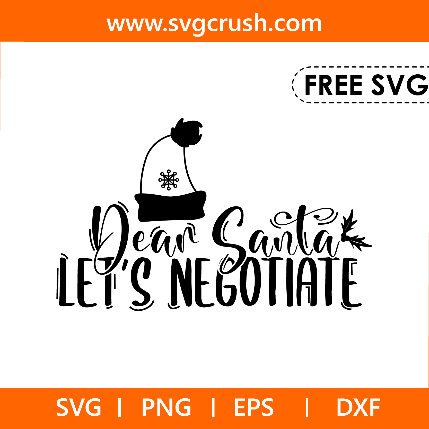 free dear-santa-lets-negotiate-004 svg