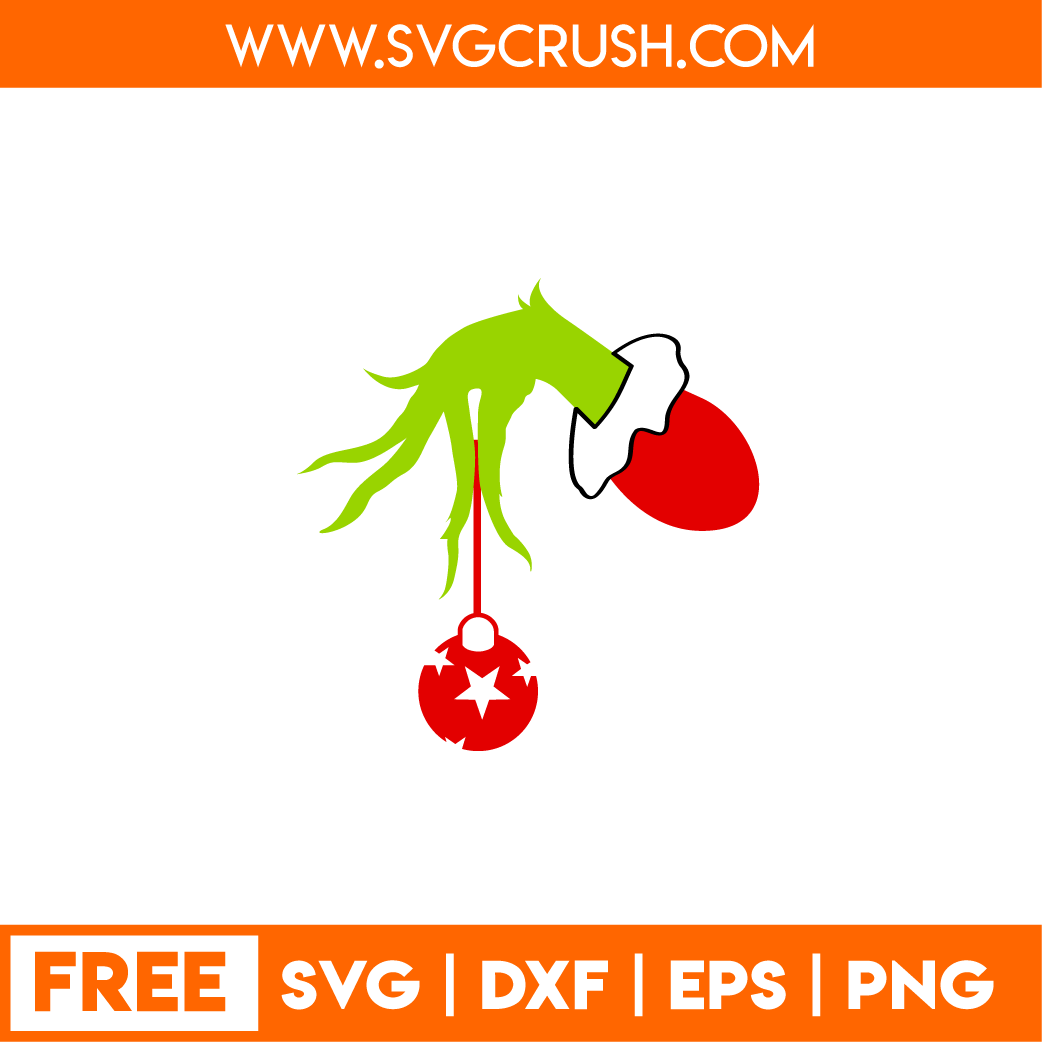 free grinch-hand-001 svg