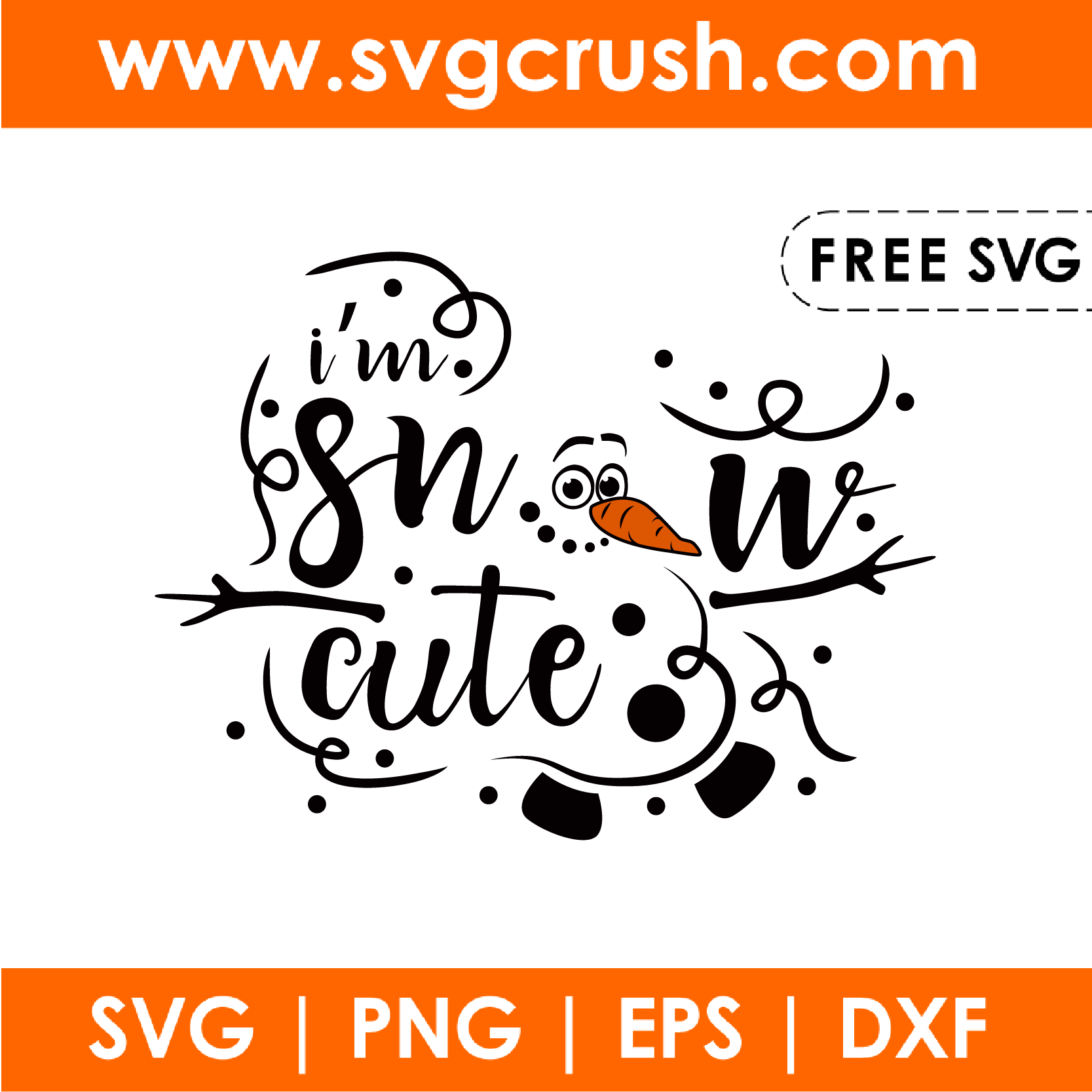 free im-snow-cute-001 svg