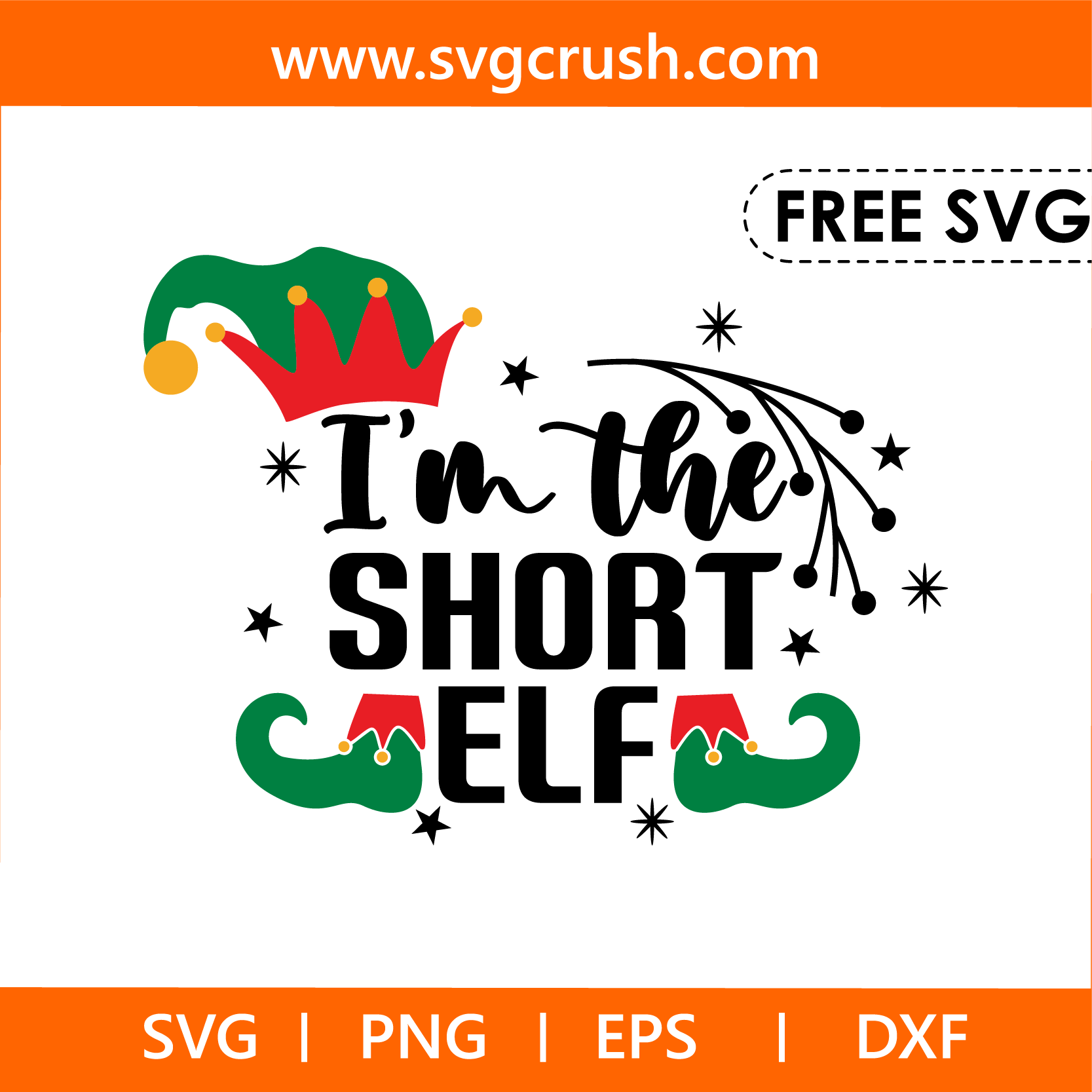 free im-the-short-elf-006 svg