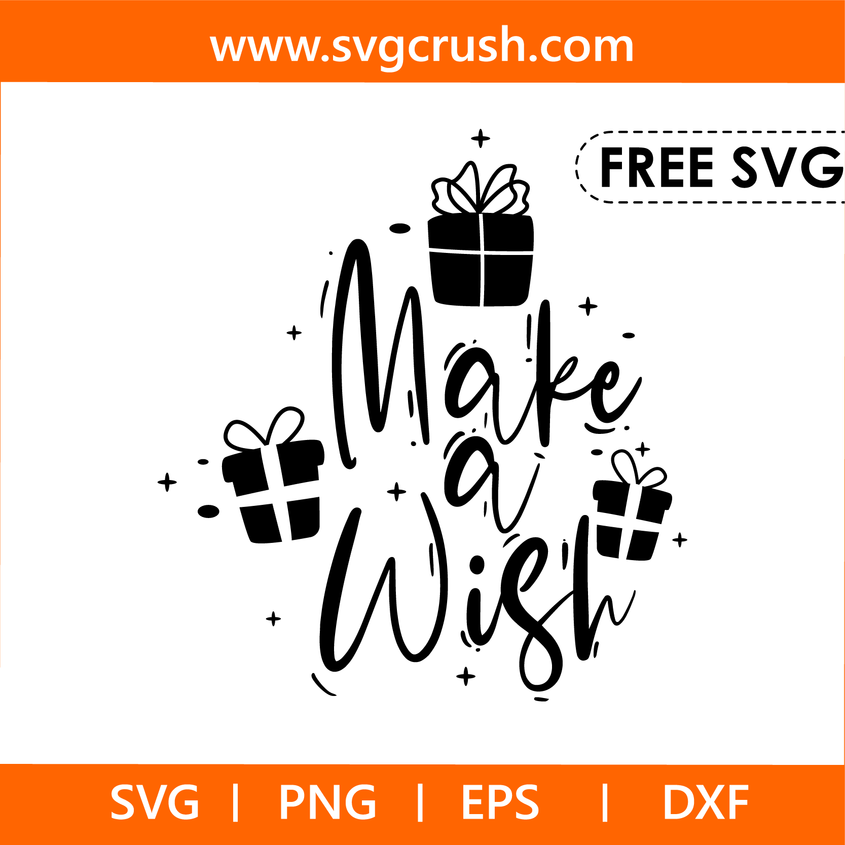 free make-a-wish-004 svg