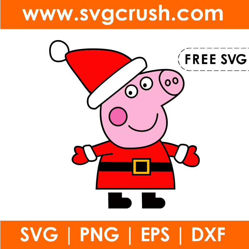 free peppa-pig-christmas-002 svg