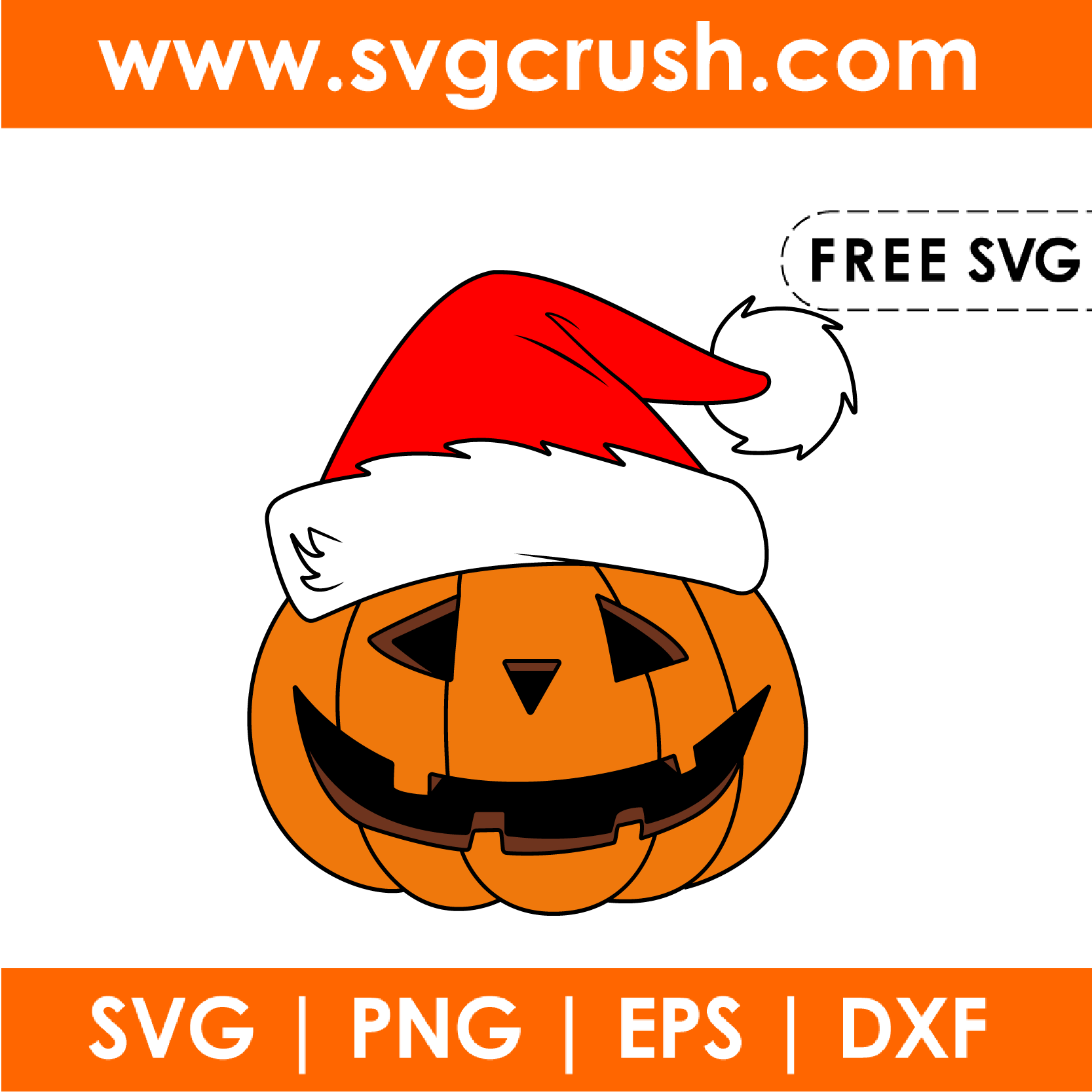 free pumpkin-with-hat-001 svg
