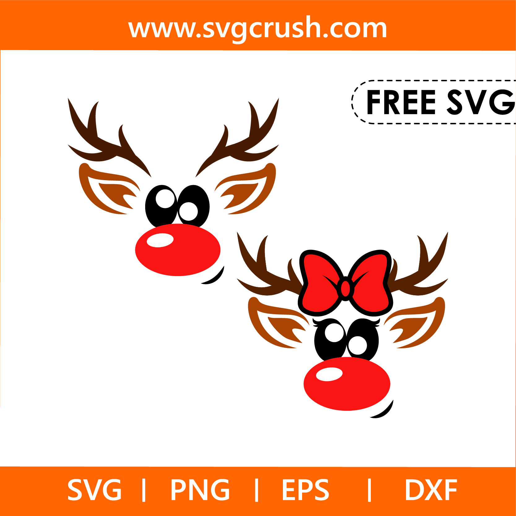 free reindeer-013 svg
