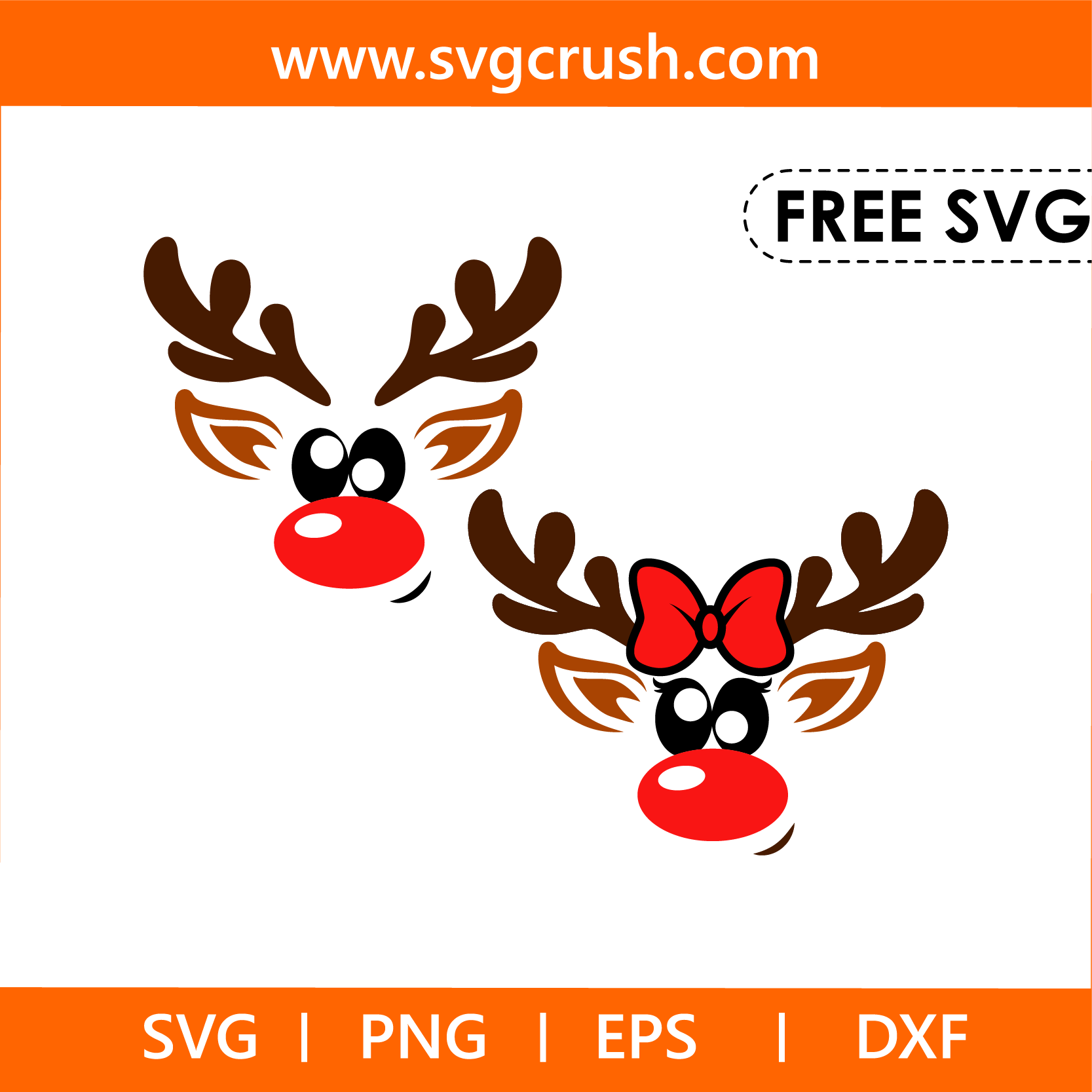 free reindeer-014 svg