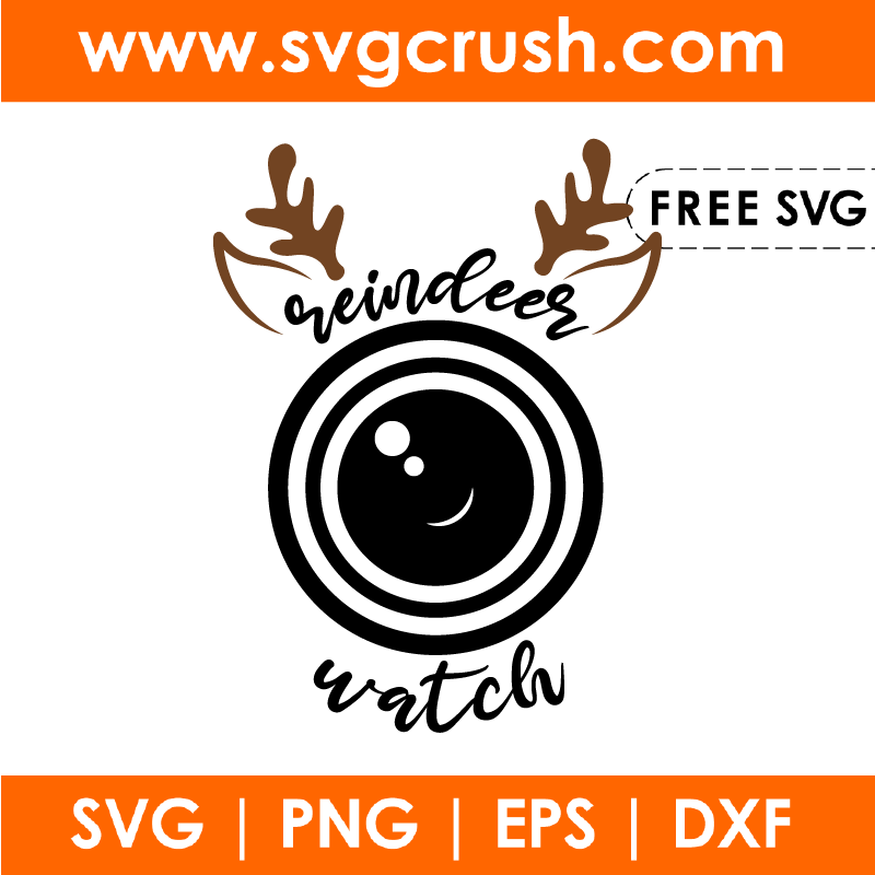 free reindeer-watch-001 svg