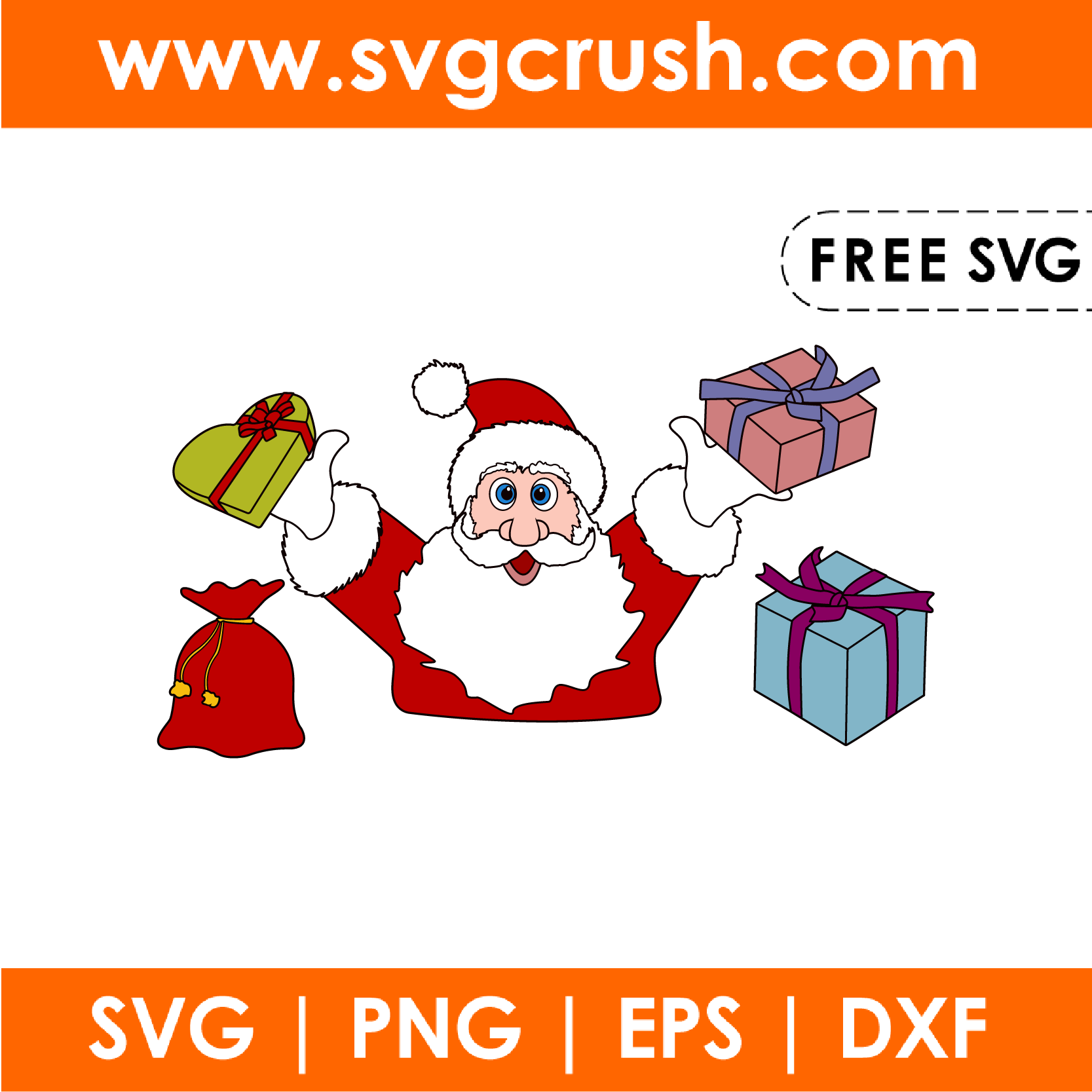 free santa-claus-christmas-005 svg