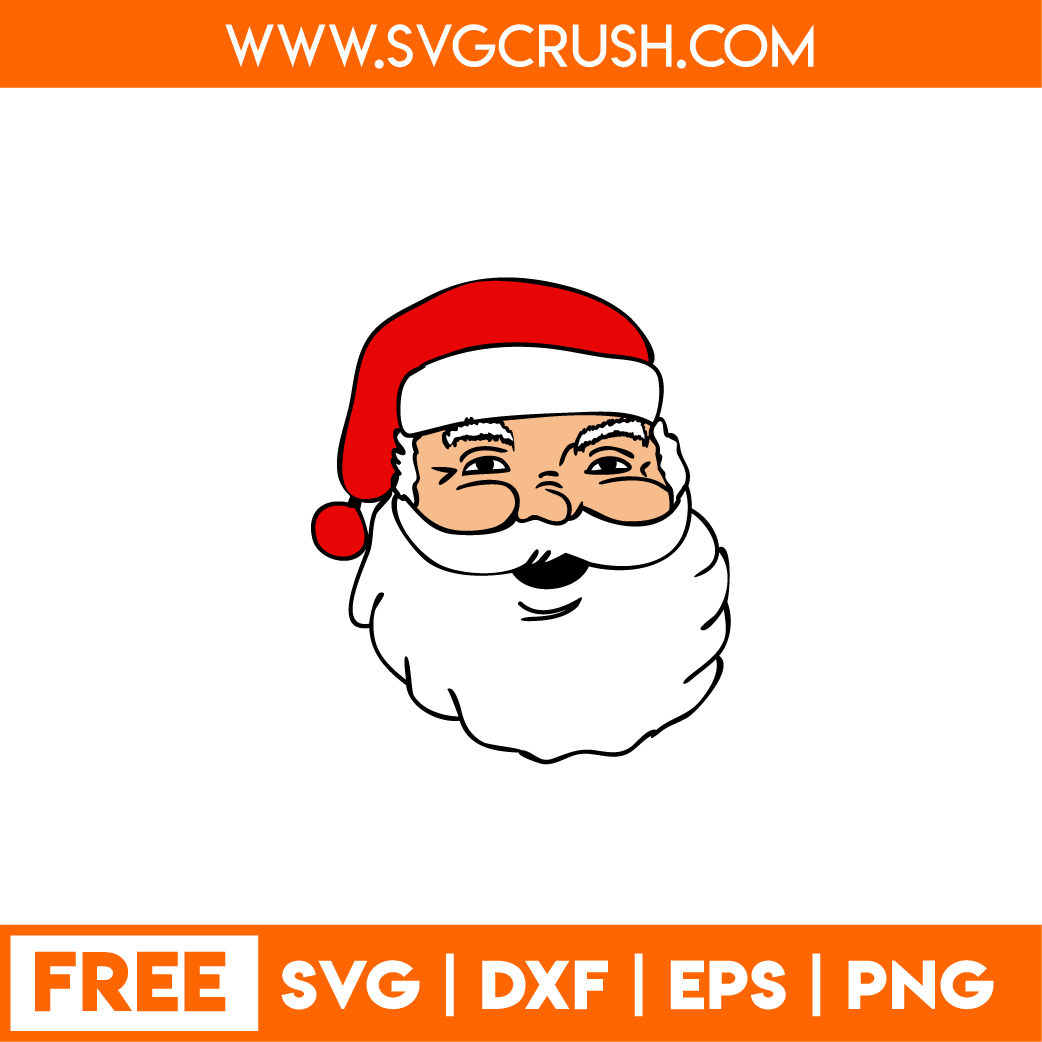 free santa-face-002 svg