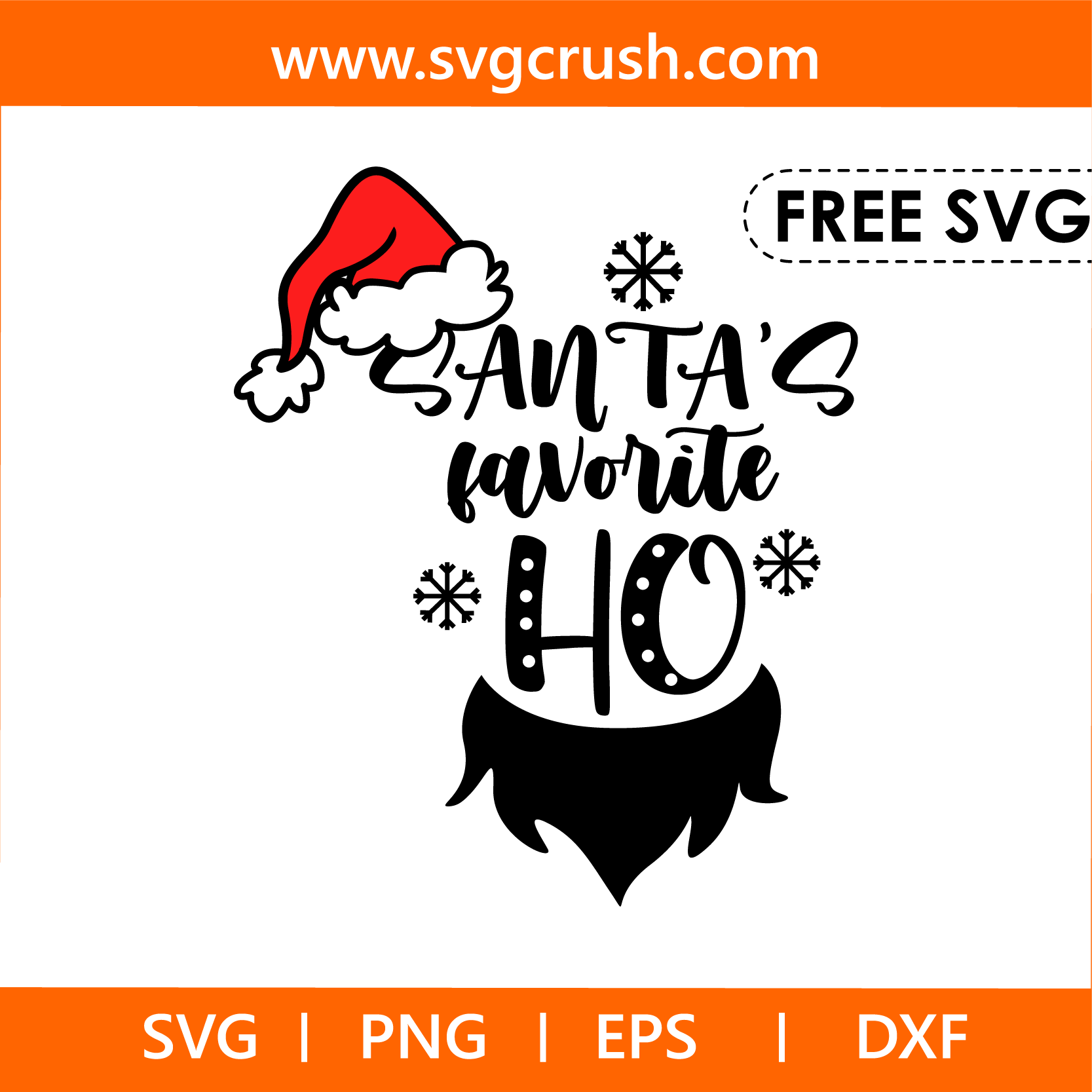 free santas-favourite-ho-004 svg
