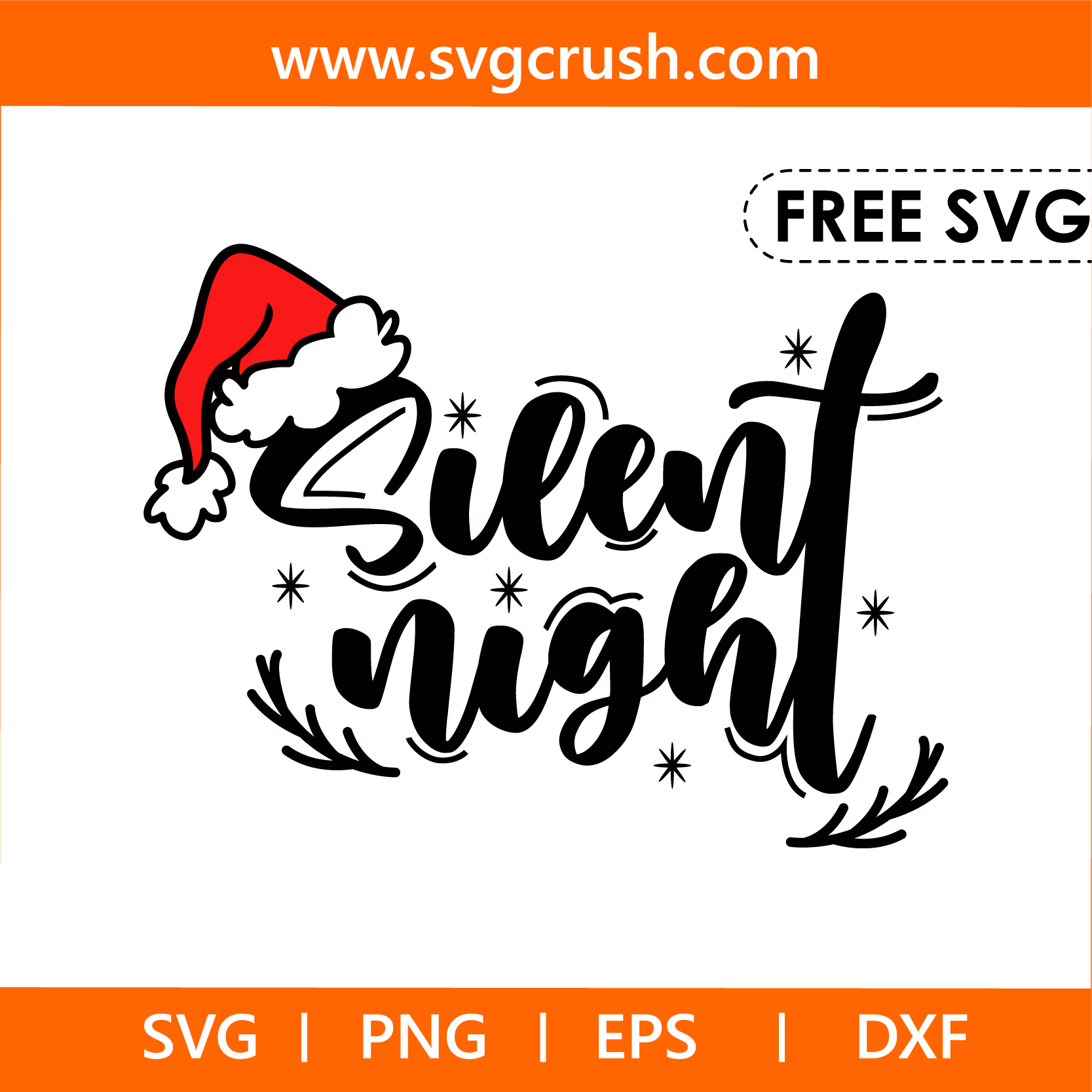 free slient-night-003 svg
