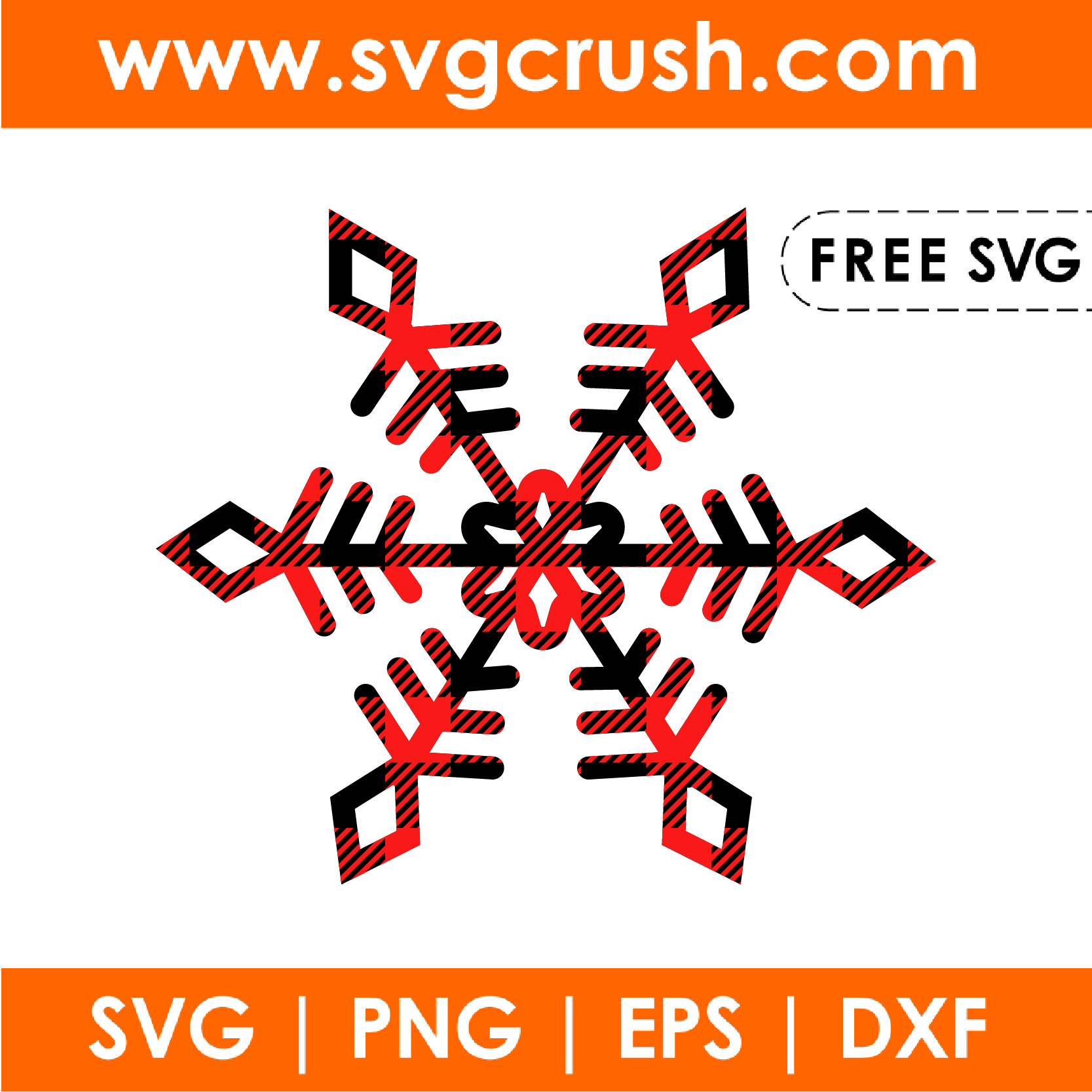 free snowflake-plaid-002 svg