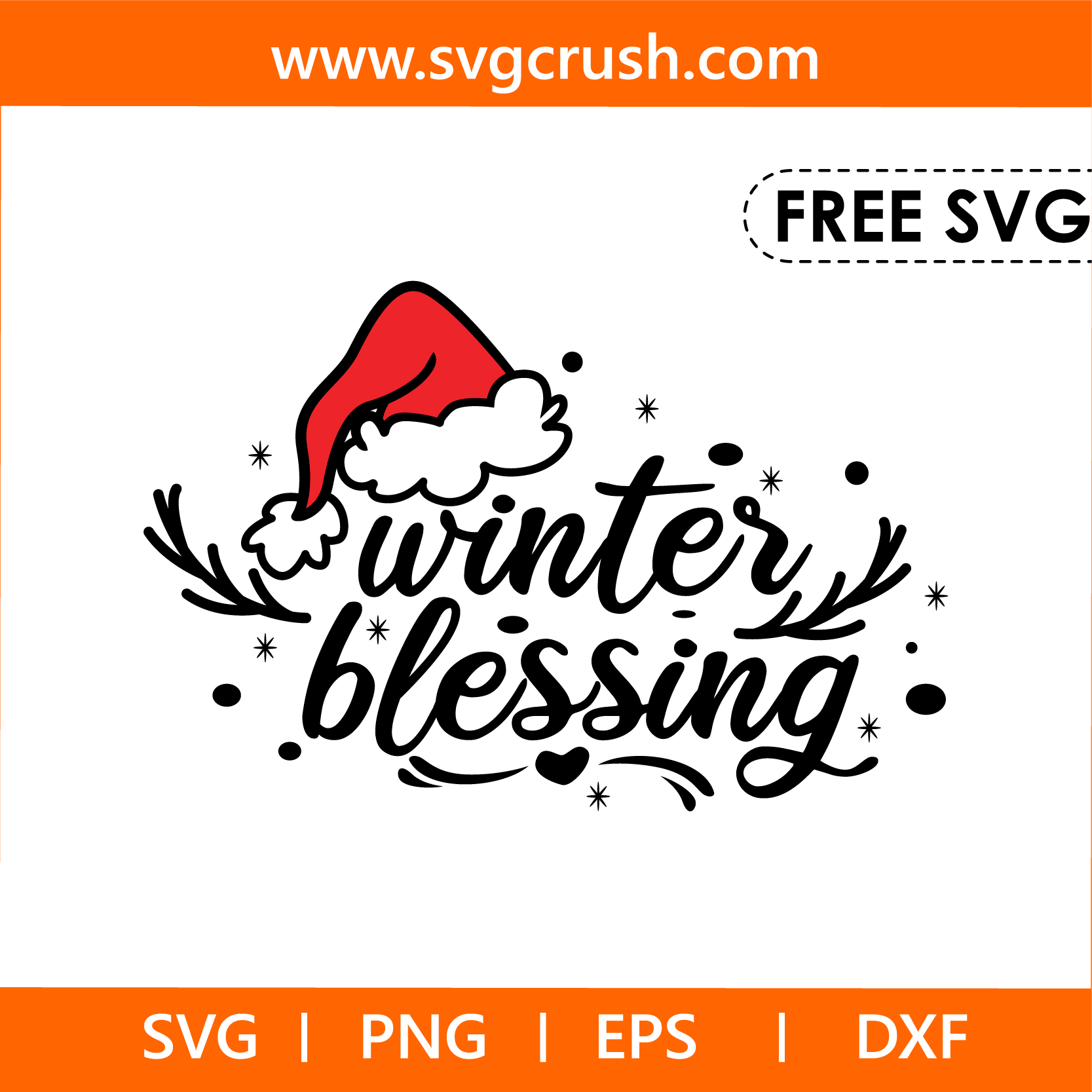 free winter-blessing-006 svg