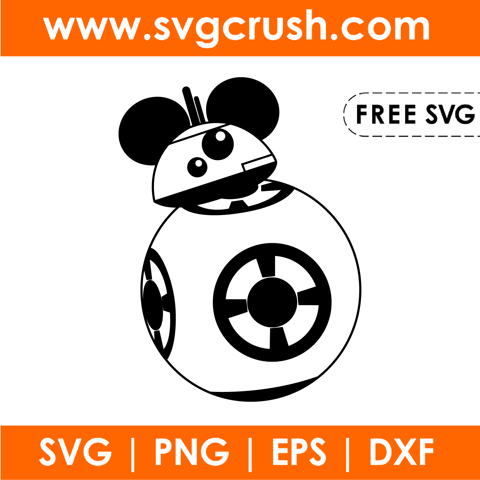 free bb8-mickey-droid-001 svg