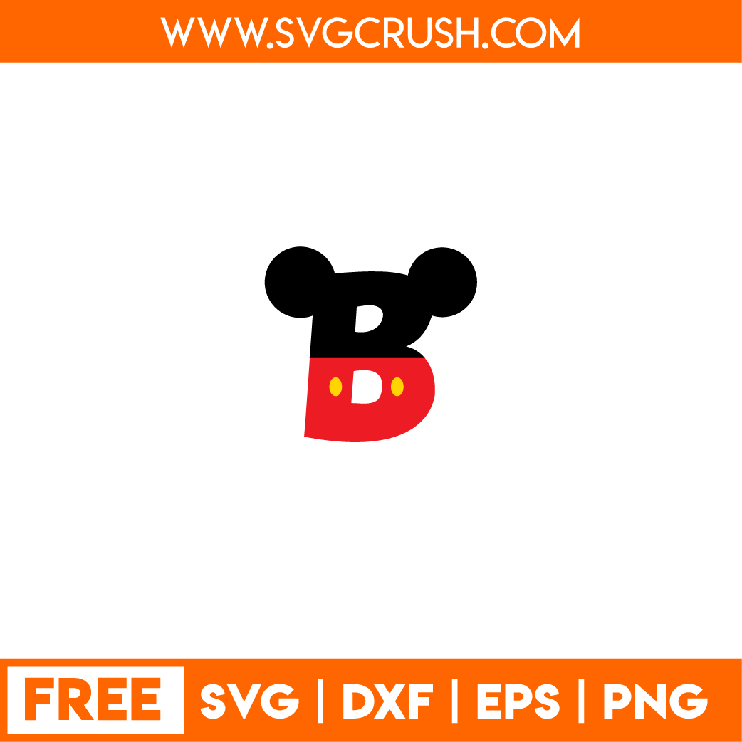 free disney-alphabet-b svg