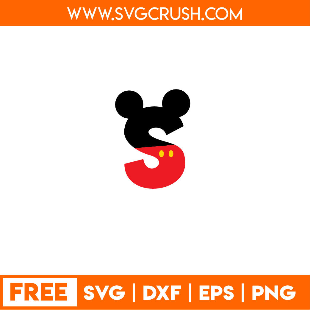 free disney-alphabet-s svg