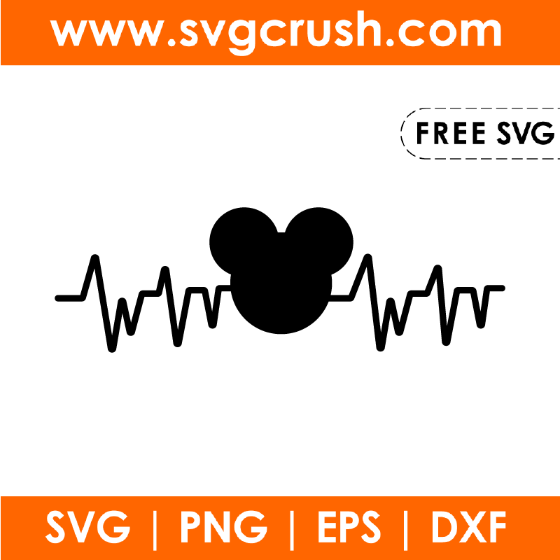 free disney-heart-beat-mickey-001 svg