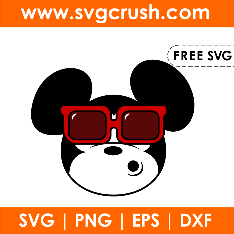 free mickey-mouse-sunglasses-003 svg
