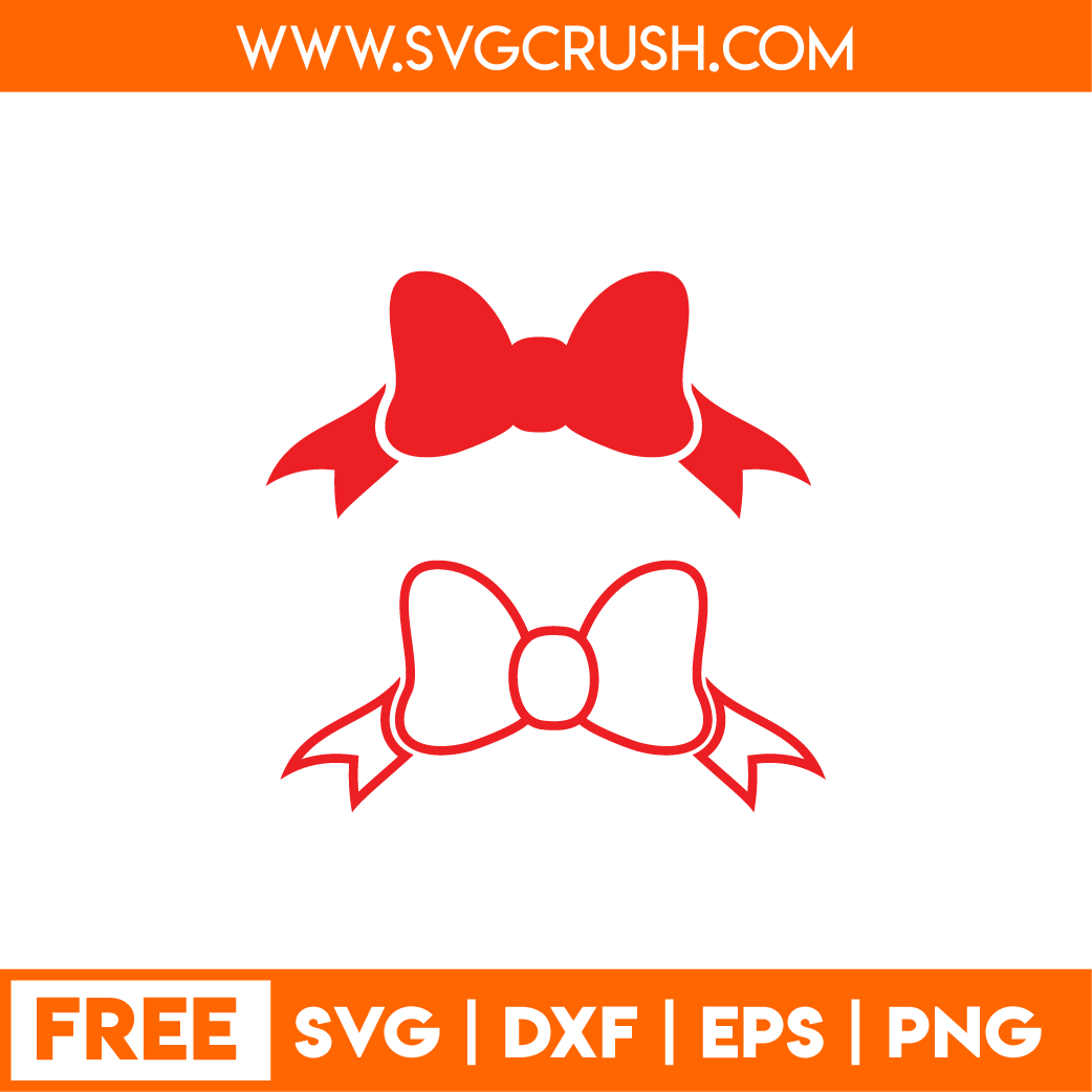 Svgcrush Free Svg Files Disney Mickey Mouse Tangled Mermaid Minnie Mouse Bow